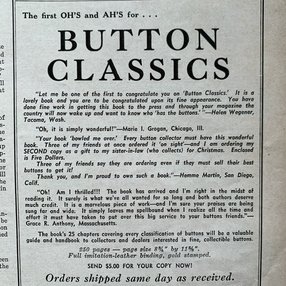 ! Vintage 2 HOBBIES magazines. Nov 1941 & Aug 1942 “The Magazine-for-Collectors” - Picture 8 of 16